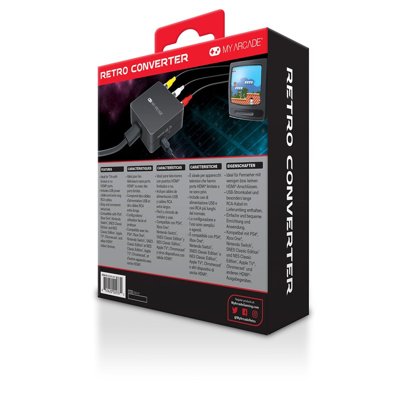 My Arcade محول My Arcade DGUN-2937 Retro من HDMI إلى Composite مع كابل RCA بطول 10 أقدام وكابل Micro USB بطول 6 أقدام - Image 3